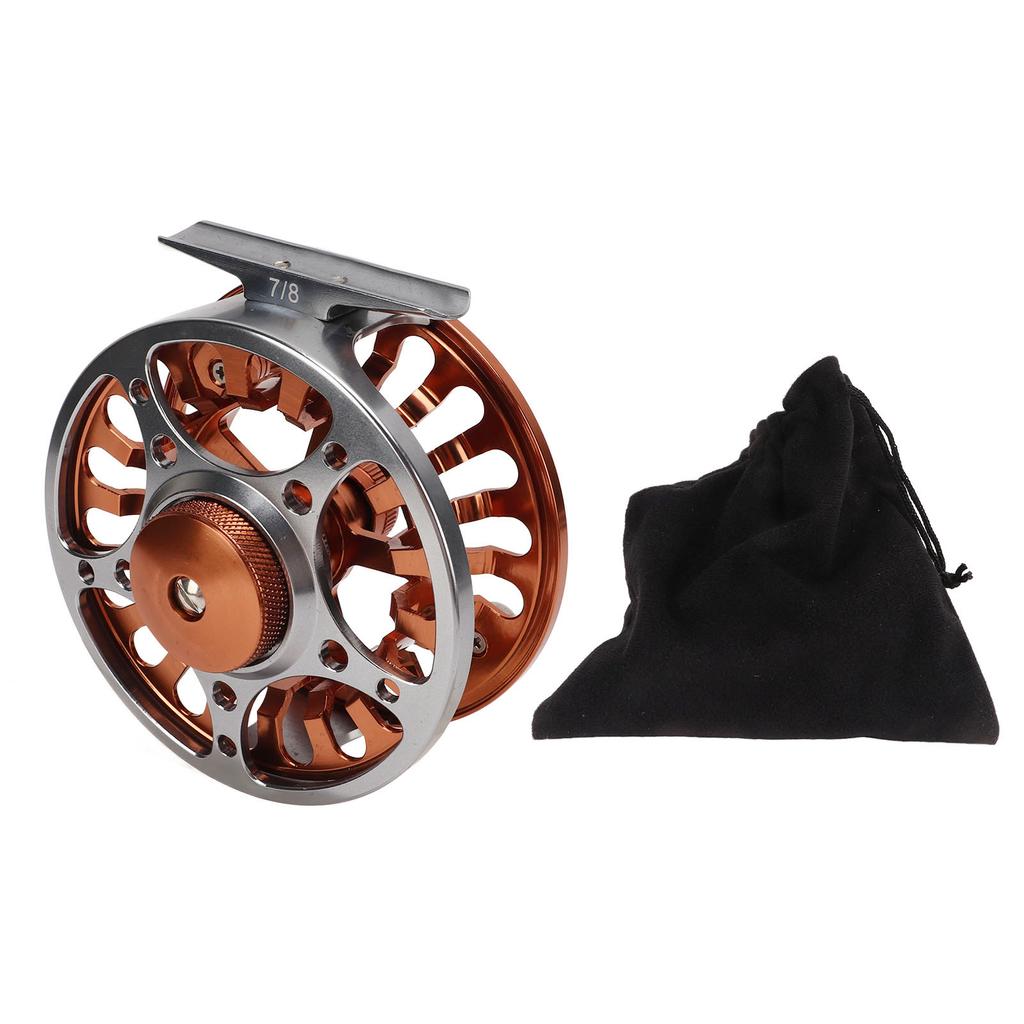 Fly Fishing Reel 2 Colors 7 8 Machining CNC Front Wheel 3 Bearings Oxidation Treatment Fishing Accessories
