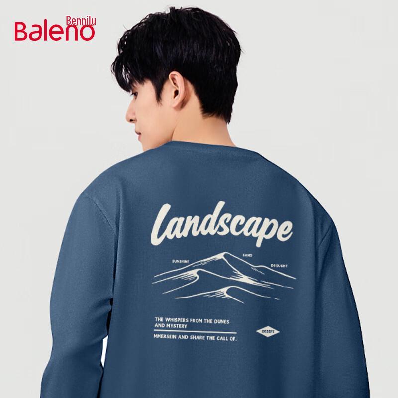 Baleno Men s Pure Cotton Long Sleeve Graphic T-shirt XL
