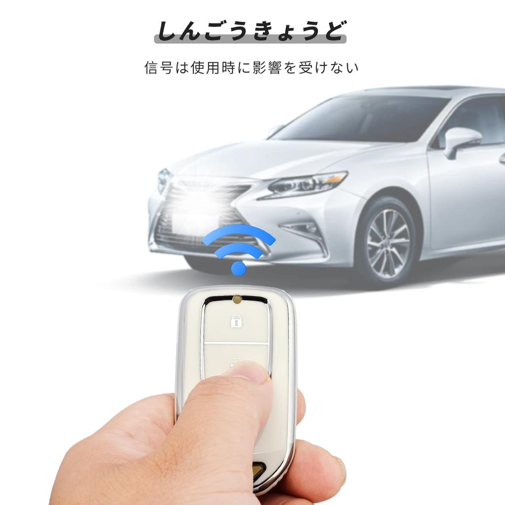 OFFCURVE Honda Key Fob Cover Compatible with Vezel, RU Series, New Freed, New Fit,