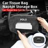 CAT1 Car In-vehicle Larger size Leather Checkered Tissue Storage Box For VW Polo Tiguan T5 Passat b6 Jetta Scirocco Touareg Touran