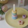 Einzigartiges Regenbogen-Stapeldesign Duftkerze Natürliches Sojawachs Aromatherapie Entspannung Geschenk für Heimdekoration