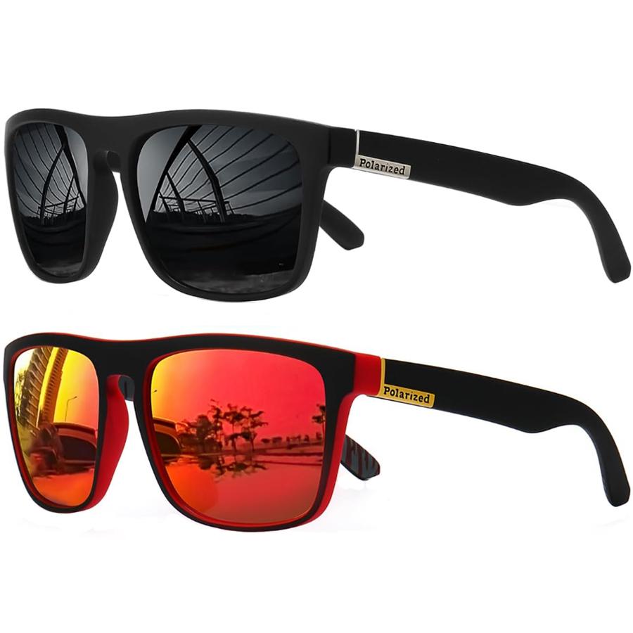 1/2Pack Fashion Rectangle Sunglasses Men Women Vintage Designer Sport Sun Glasses UV Protection