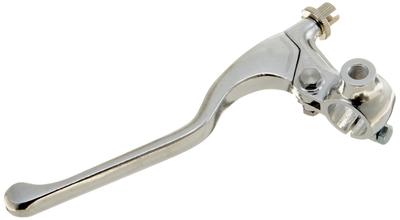 KITACO Left Lever Holder Set Mirror for & (Long/with Holder) Monkey, Silver, 525-0701300