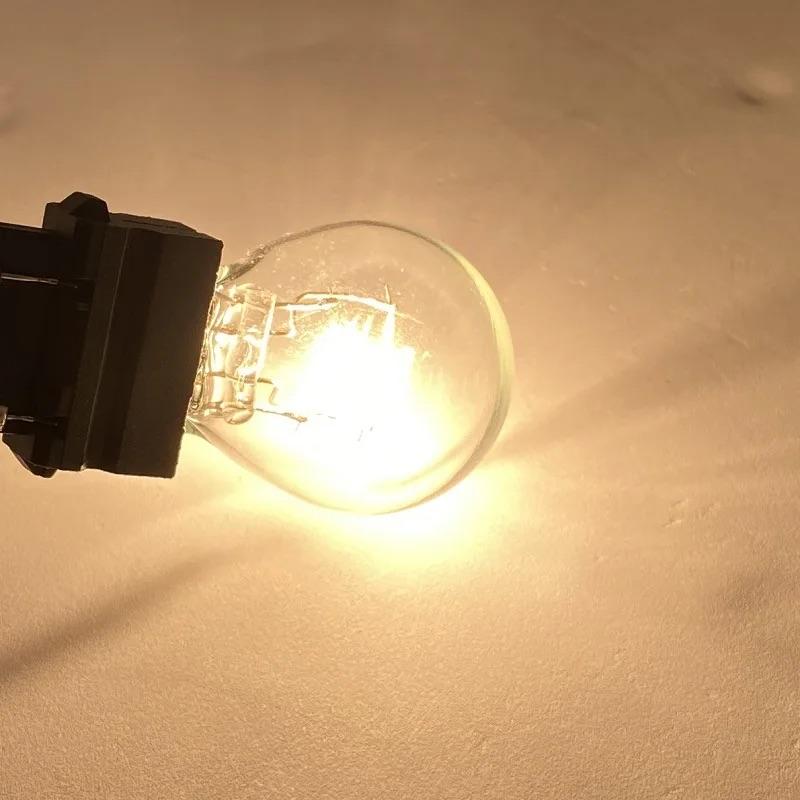 2pcs T25 3157 3156 P27W Car Turn Signal Light Bulb 12V 27W Halogen Lamp Amber White Red High QualityTurn Signal 2