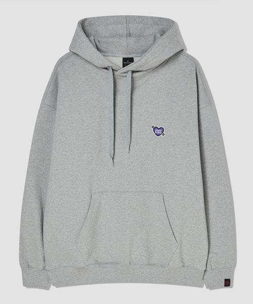 Crown Heartshake Hoodie (Gray) Grey/L