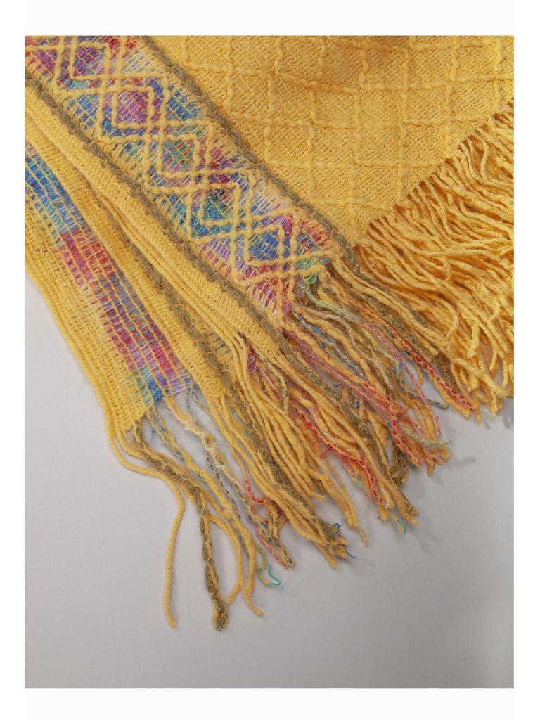 Kawanishi Yunnan Ethnic Yellow Shawl Cape Women's Outerwear