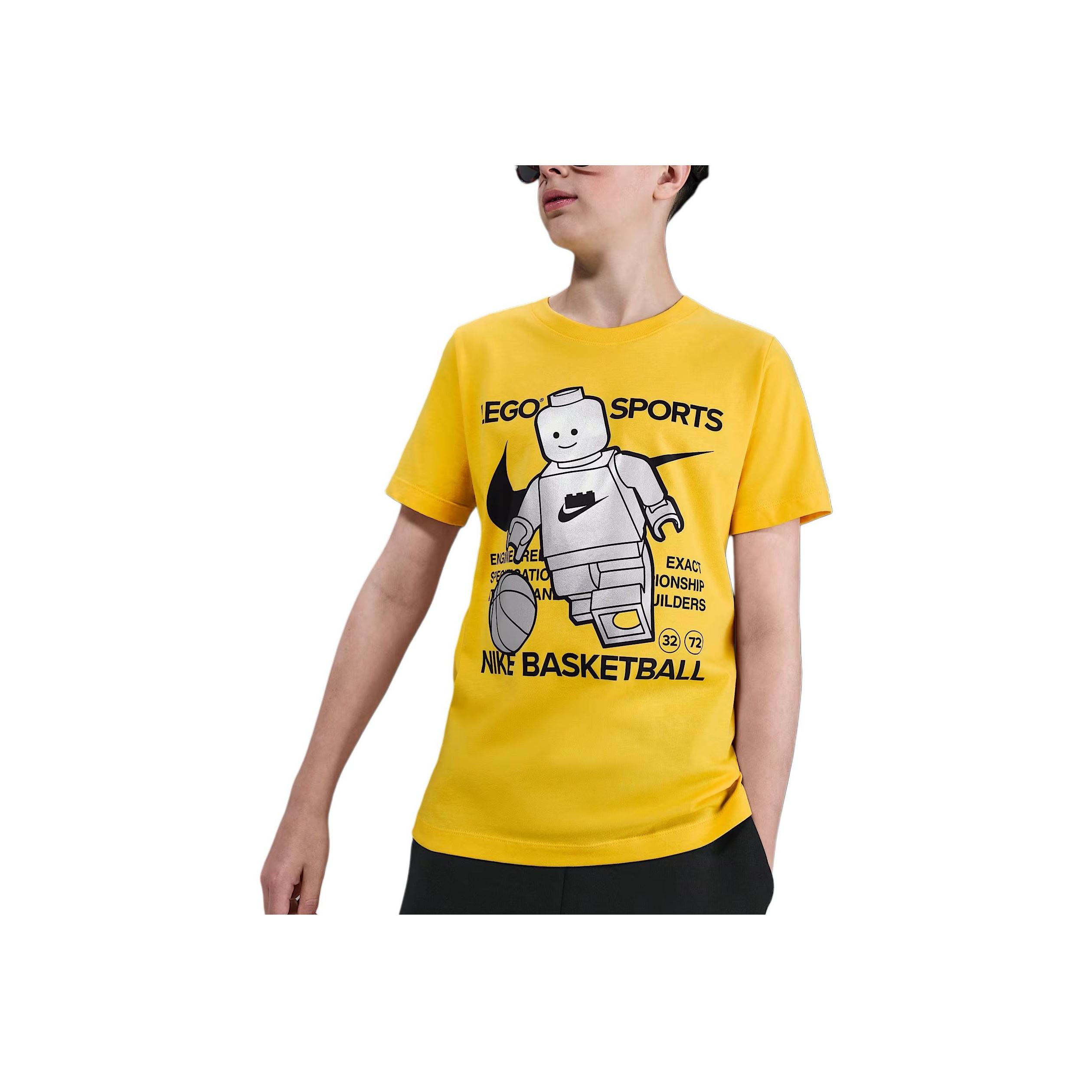 

Nike Lego Printed Short Sleeve Round Neck T-Shirt Kids Tops HV5194-719 XL