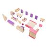 Dollhouse Furniture Set Wooden Delicate Details Educational Miniature Furniture Set Mini Furniture