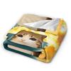 Explosion Toilet Meowl Cat Warm Soft Blanket Novelty Plane Travel Throw Blanket Couch Bed Flannel Bedspread Sofa Bed Cover