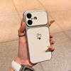 Line Heart Artificial Leather Phone Case Suitable for iPhone17 16 15 14 13 12 11Pro/Max/Plus Anti Drop and Shockproof Back Cover