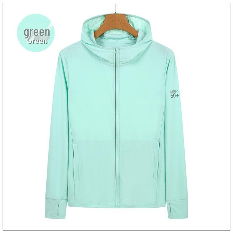 New Summer Breathable Ice Silk Sun Protection Hoodie - Lightweight, Thin, Couples' Outdoor Sunscreen Jacket (Custom Printable)