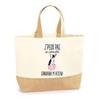 Jute Tote Bag - PLANETEE - Chihuahua I Can't - Multicolored - Made In France - Eco-responsible