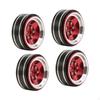 4 Pieces 1.3 Inch Beadlock Wheel Hubs, Width 1.5 Cm, Metal Outer Diameter 3.7 Cm for -18 1: 18 RC