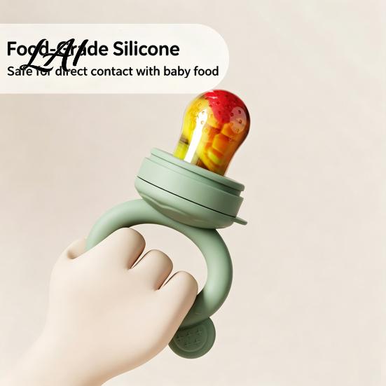 Safe Baby Fruit Chewer Silicone Feeder/Mold Food Training Teething Relief Pacifier Easy Clean Teether to Hold for Infants Travel Feeder Pacifier