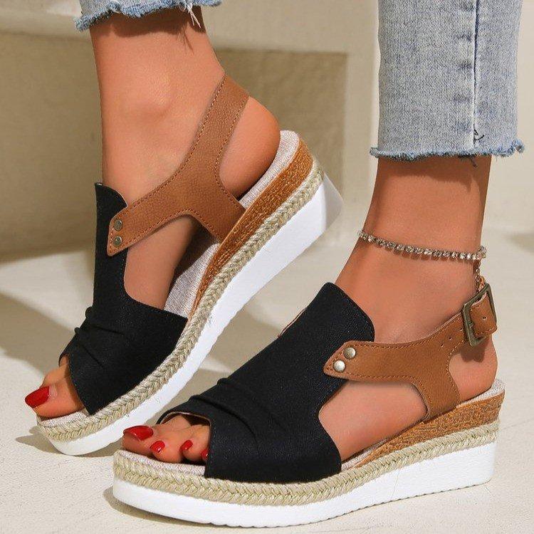 Fashion Women Wedges Sandals New Summer Lightweight Shoes for Women Platform Casual Sandals Women Beach Luxury Designer Sandals