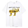 Tiger Cartoon T-Shirt Bedruckt Damen Harajuku Lustiges T-Shirt Übergroß Y2k Grafik 100% Baumwolle Oberteil Tees