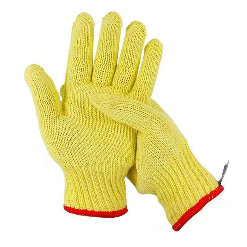 

Кевларовые арамидные 1414 однослойные перчатки с защитой от порезов и износостойкие для механических работ