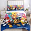 Paw Patrol Calendar Bedding 3 Piece Set HD Print Duvet Cover Pillowcases for Teens Adult Bedroom Decoration Christmas Gift