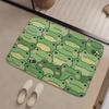 Frog Door Mat – Cute Green Frogs & Bee Pattern, Playful Nature-Inspired Entryway Mat for Bathroom, Kitchen 40x60cm 50x80cm