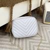 Rhombus Embroidery Thread Bag Women's New Retro Women's Bag Chain Messenger Bag Fashionable and Simple Small Square Bag