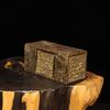 Ancient Chinese Gold and Stone Combination Seal Cutting Purple Copper Decoration