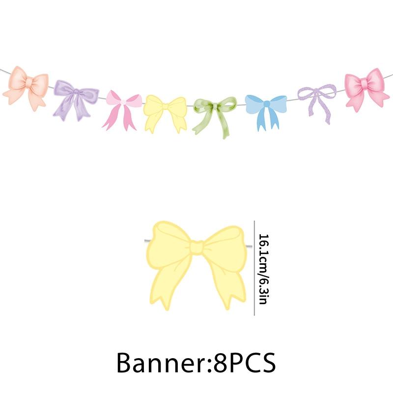 Disposable Cake Plate Paper Cups Tissue Paper Set Birthday Party Supplies Birthday Banner Ribbon Decoration Camping Tableware