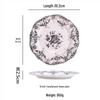 Ru Han Retro Tang Flower Ceramic Dinner Plate