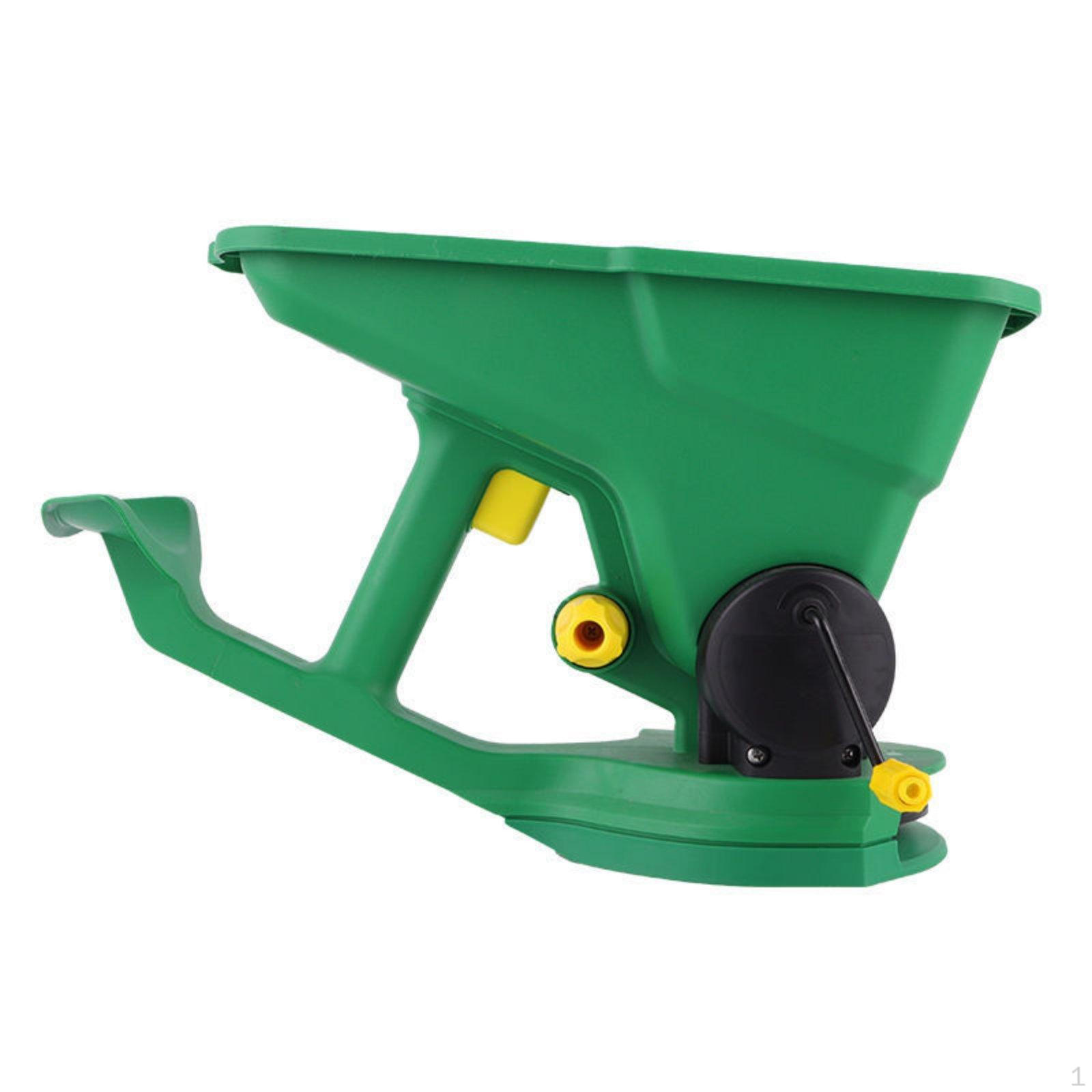 Hand Crank Spreader Multipurpose Manual Even Coverage Portable Grass Seeder for Farmland,