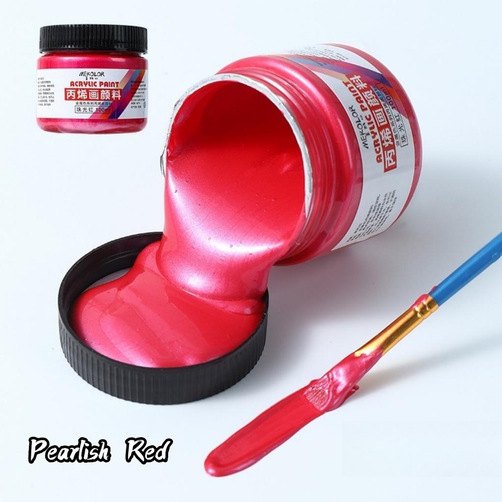 100ml Matte Acrylic Paint Bundle Premium Colors Non Crack Formula for Rock Painting Fabric Canvas Wood Crafts Waterproof Art Sup