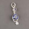 Iolite Gemstone 925 Sterling Silver Jewelry Handmade Pendant 2.00" For Wedding PP-5-3