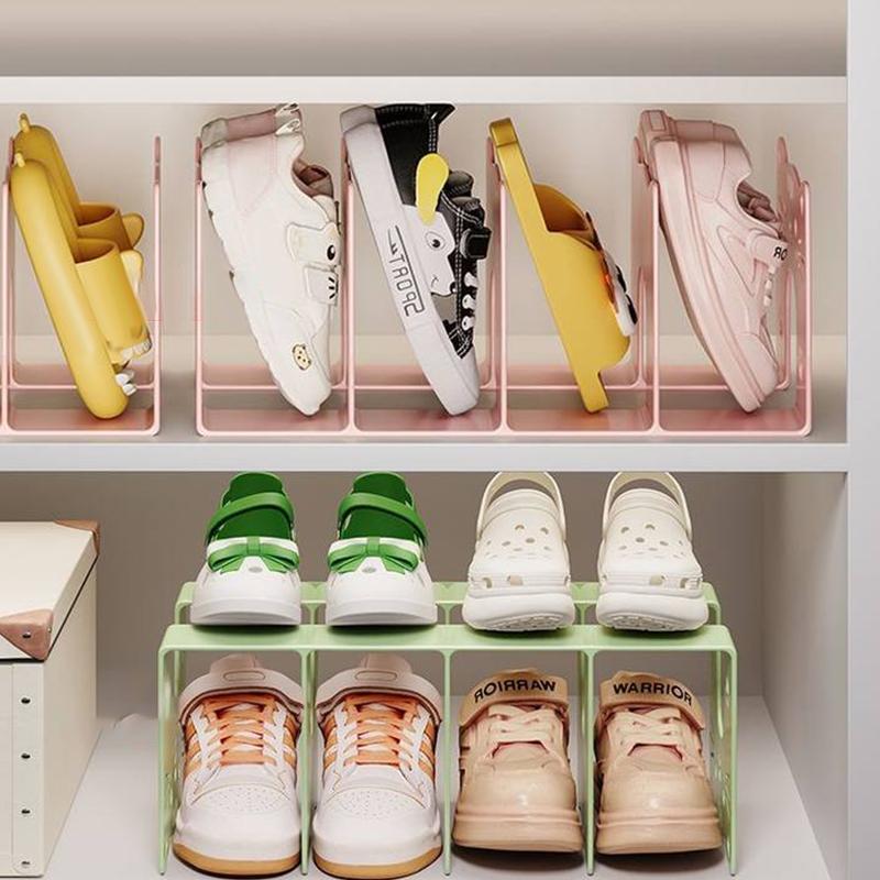 Kitten Shoe Storage Rack Shoe Rack Acrylic Box Entry-Level Simple Shoe Cabinet Partition Shoe Box Large Capacity Space Saving