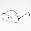Blaulichtfilternde, farbwechselnde Brille Metall-Retro-Rahmenbrille Modische eckige Brille