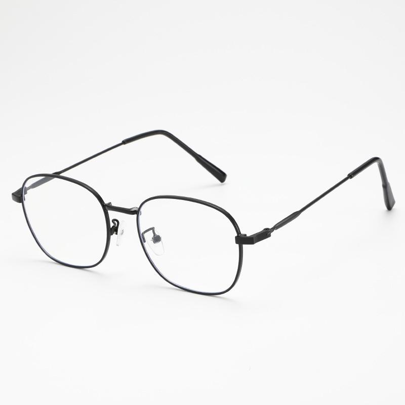 Anti Blue Light Color Changing Glasses Metal Retro Frame Glasses Fashionable Square Glasses