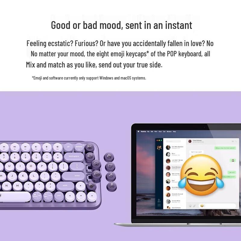 

Logitech POP KEYS Bluetooth Wireless Mechanical Keyboard