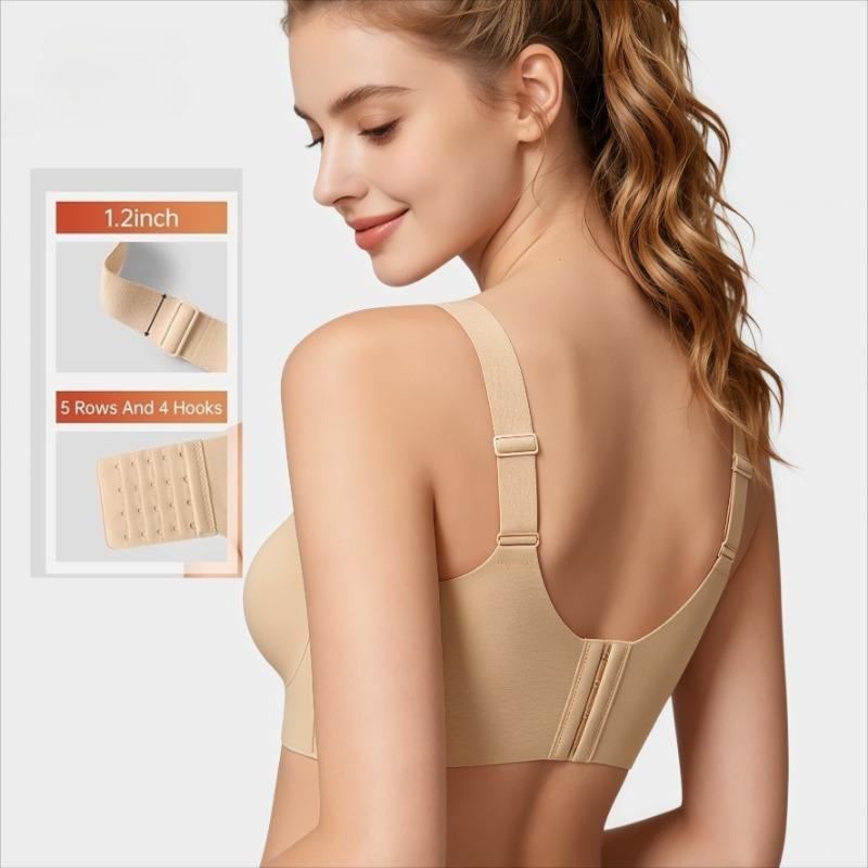 European Style Seamless Wireless Minimizer Bra for Large Bust Thin Lifting Anti-Sagging Support Intimates for Women