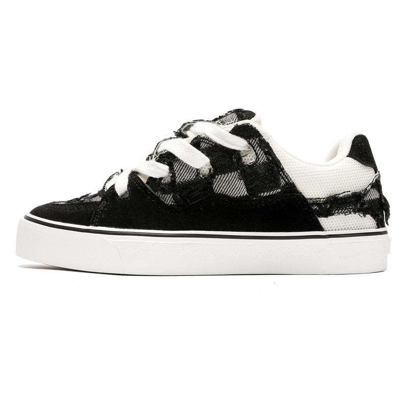 

Men s shoes ins new Hong Kong style niche retro couple bread shoes high value super fire versatile sports thick baseplate shoes 39 чёрный