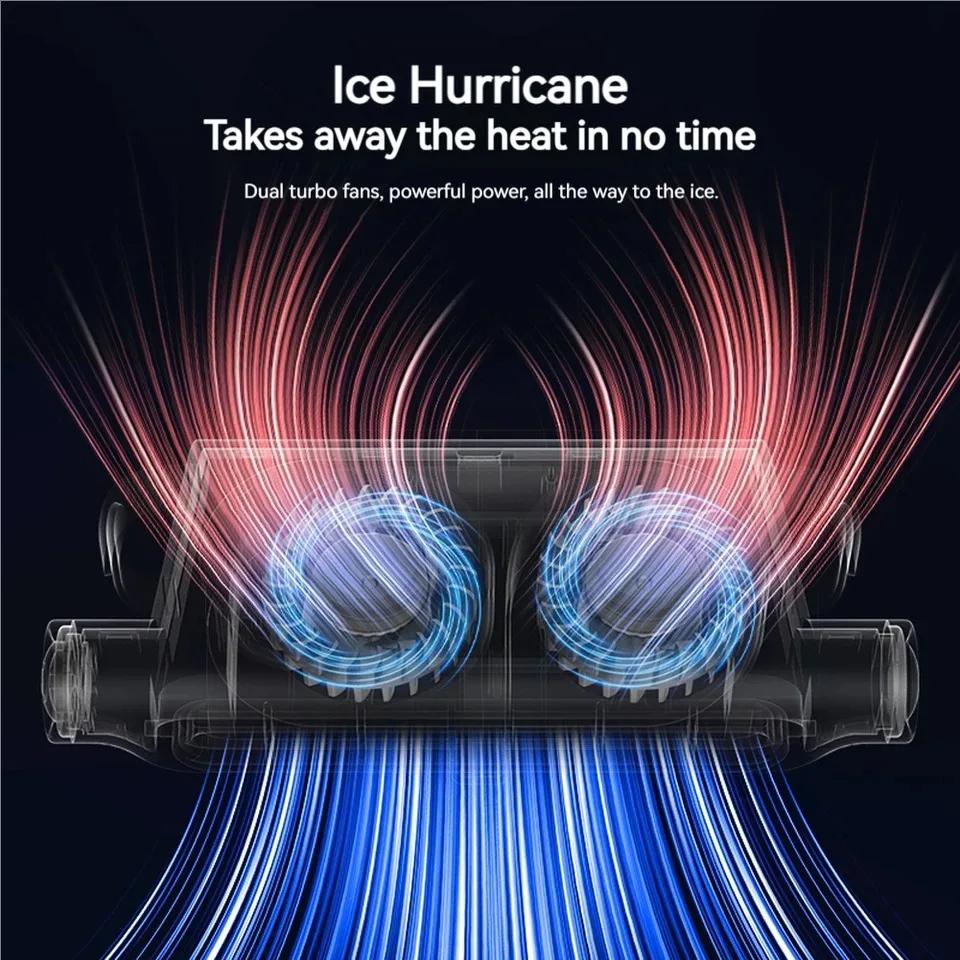 Portable Car Headrest Cooling Air Fan 3 Speeds 3000mAh Battery Rear Headrest Adjustable Dual Fan Summer Car Interior Accessories