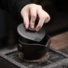 Purple Pottery Blessed Pot Chinese Retro Handmade Blind Ceramic Pot Cover Bowl Tea Bowl Cup Kettle Tea Pot Tea Kettle