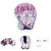 Mousepad Bidimensional Macio e Ergonômico com Design de Peito 3D Anime para Conforto