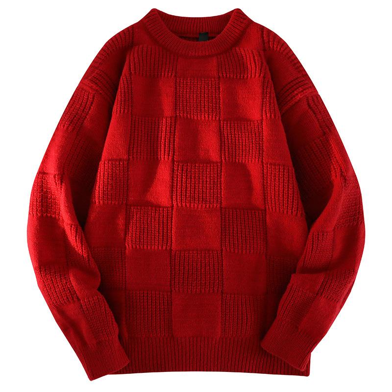 Neuer Herbst- und Winter-Nationaltrend-Pullover Herren Winter Strick-Basisshirt Unterwäsche Paar Oberteil