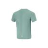 Li Ning Breathable Solid Color Round Neck Pullover Short Sleeve T-Shirt Men Tops Lake-Green ATSU195-4