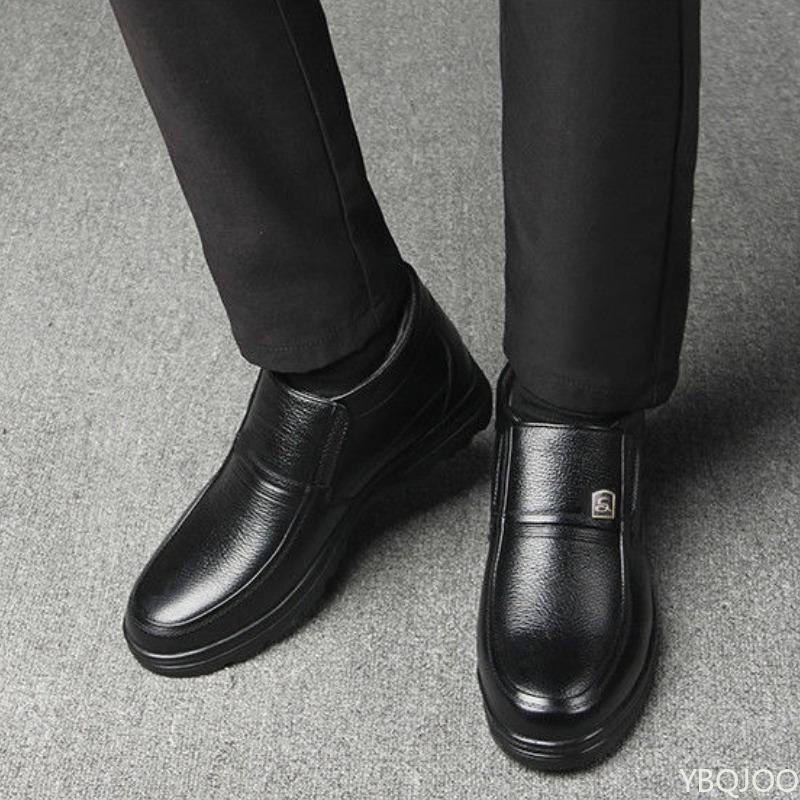 Men's boots men's super warm ankle boots winter simple comfortable wear-resistant waterproof casual shoes