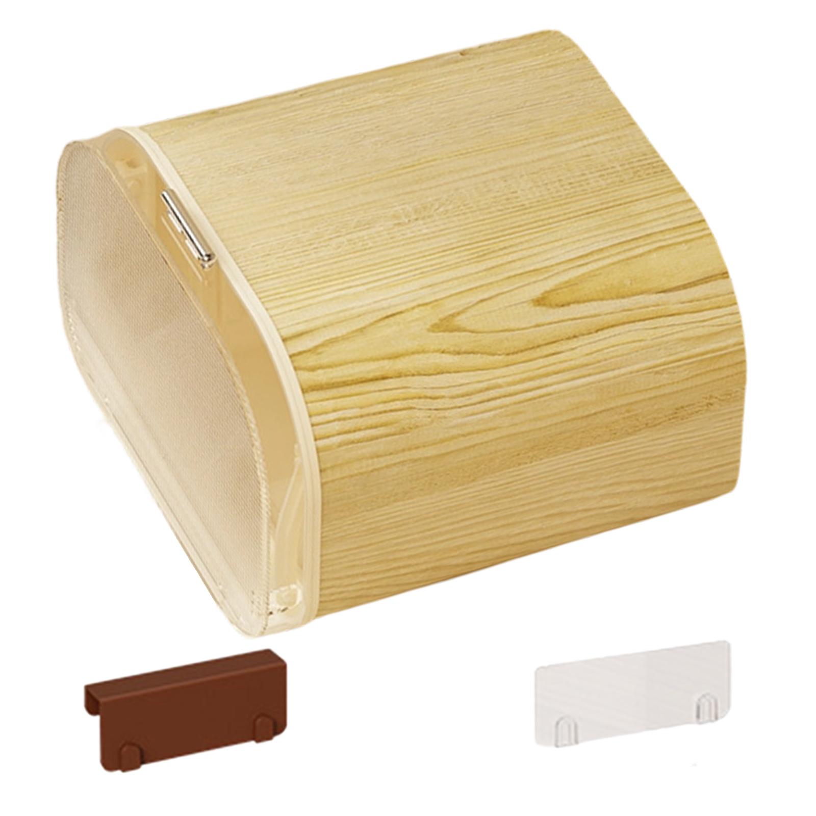 Wall Door Mounted Trash Bin Spring Lid Odor Proof Waste Bin for Homes Kitchen and Living Room Cupboard Bathroom Storage