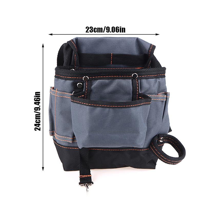 1Pc Multi-use Hardware Maintenance Waist Bag - 600D Oxford Cloth Multi-pocket, Electrician Carpenter Tool Organizer Belt Bag