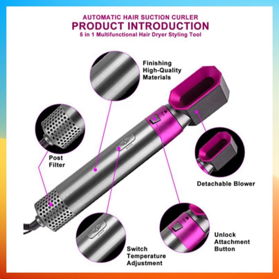 5 in 1 Professional Hot Airwrap Styler Curling Iron For Women