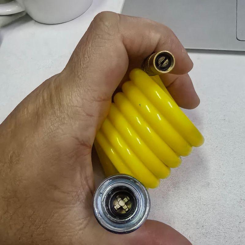 Car Air Pump Quick-Connect Inflation Hose, Quick-Release Air Hose Connector, Tire Inflation Pump Quick-Connect Air Hose