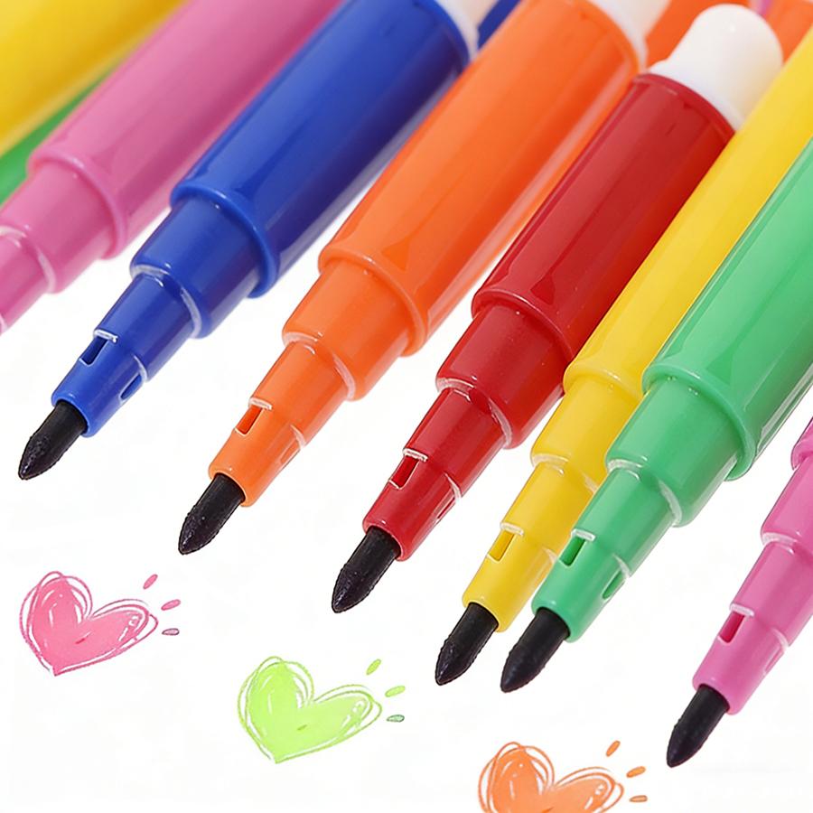4/7/10Packs 6-Color Watercolor Pens Creative Mini Drawing Marker Pen Graffiti Bag Color Painting Pen Painting Art Stationery Acc