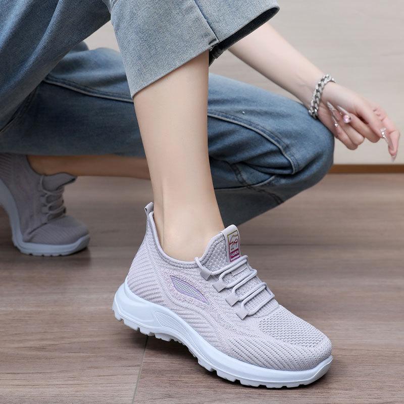 Fashion Spring 2025 New Women's Shoes, Breathable, Lightweight and Comfortable Walking Shoes, Sports and Casual Shoes