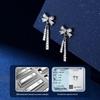 MANHE Women's S999 Sterling Silver Stud Earrings
