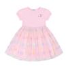 Women Pk Chiffon Color Matching Dress Q52dko210